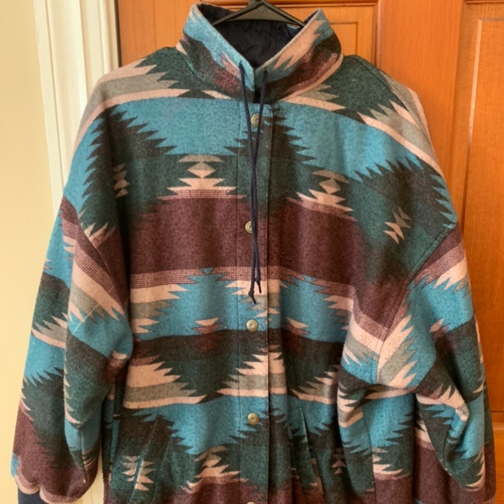 Vintage Braetan Aztec bomber jacket